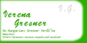 verena gresner business card